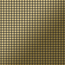 Metal Mosaic Tile Titanium Gold brushed gold 1.6mm Glomesh-Ti-GB