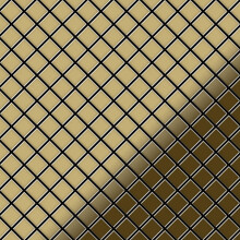 Metal Mosaic Tile Titanium Gold mirror gold 1.6mm Diamond-Ti-GM