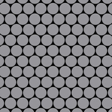 Metal Mosaic Tile Stainless Steel matt grey 1.6mm Dollar-S-S-MA
