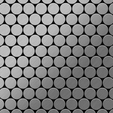 Metal Mosaic Tile Stainless Steel marine brushed grey 1.6mm Dollar-S-S-MB