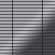 Metal Mosaic Tile Stainless Steel mirror grey 1.6mm Linear-S-S-M