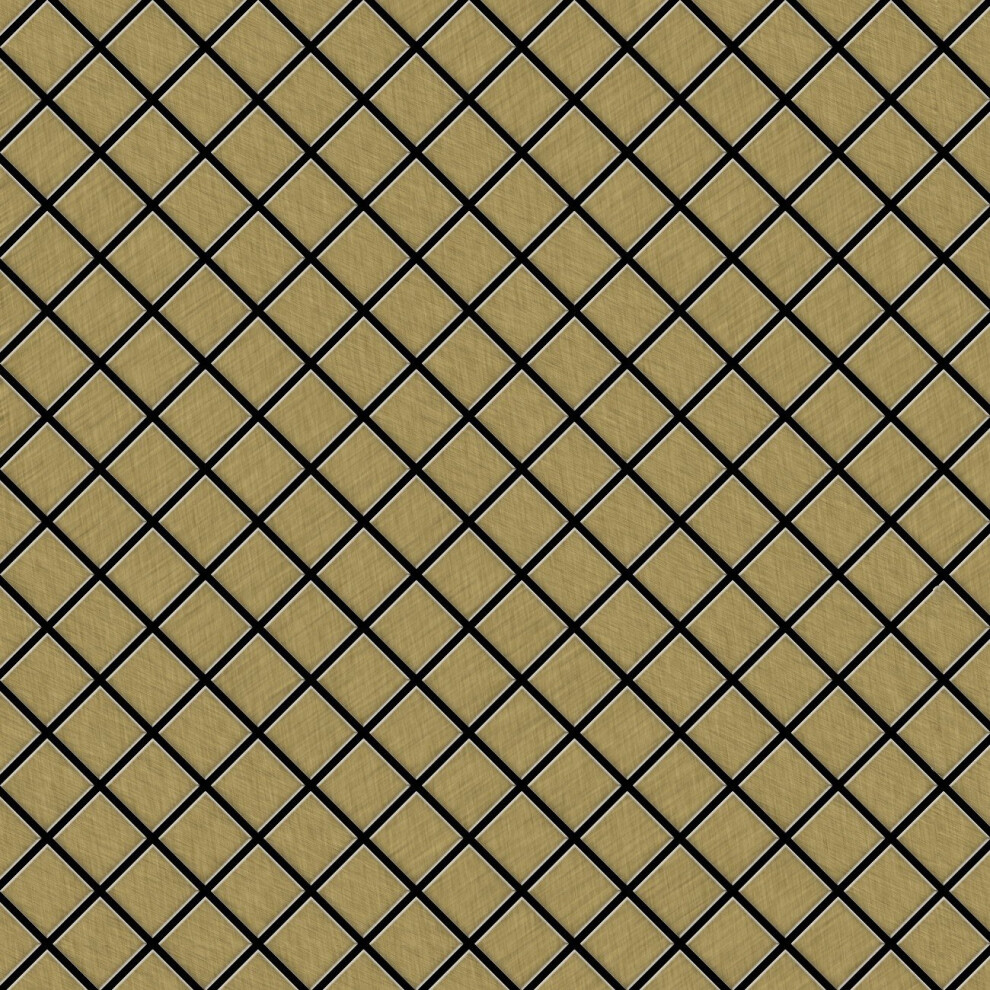 Metal Mosaic Tile Titanium Gold Brushed Gold 1.6Mm Diamond-Ti-Gb 4250691727311