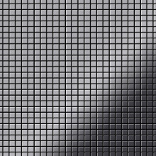 Metal Mosaic Tile Stainless Steel mirror grey 1.6mm Glomesh-S-S-M