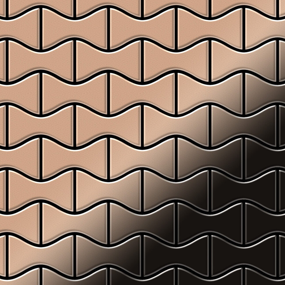 Metal Mosaic Tile Copper Mill Copper 1.6Mm Kismet-Cm 4250691728899