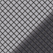 Metal Mosaic Tile Stainless Steel mirror grey 1.6mm Diamond-S-S-M