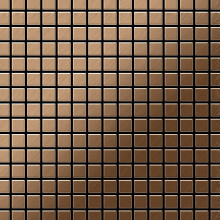 Metal Mosaic Tile Titanium Amber brushed copper 1.6mm Mosaic-Ti-AB