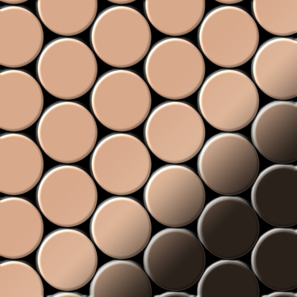 Metal Mosaic Tile Copper Mill Copper 1.6Mm Dome-Cm 4250691727632