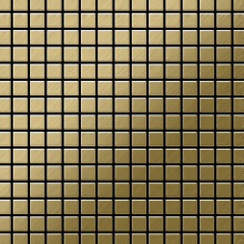 Metal Mosaic Tile Titanium Gold brushed gold 1.6mm Mosaic-Ti-GB