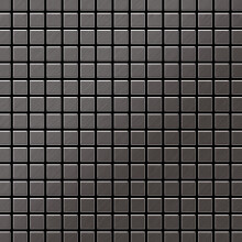 Metal Mosaic Tile Titanium Smoke brushed dark grey 1.6mm Mosaic-Ti-SB
