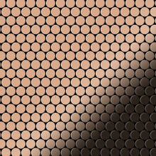 Metal Mosaic Tile Copper mill copper 1.6mm Penny-CM