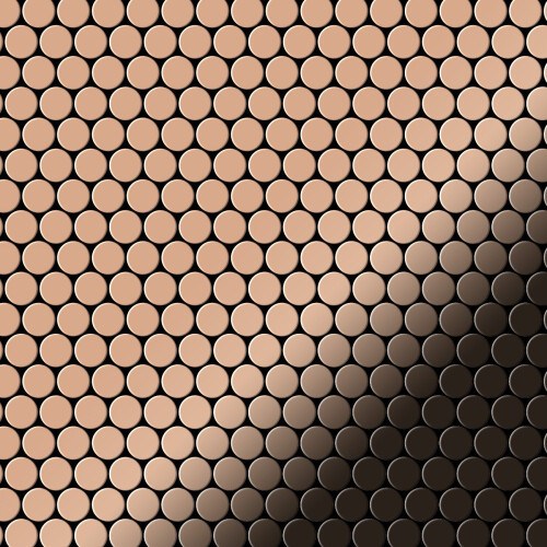 Metal Mosaic Tile Copper mill copper 1.6mm Penny-CM