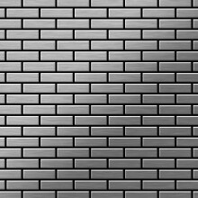 Metal Mosaic Tile Stainless Steel brushed grey 1.6mm PK-S-S-B