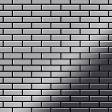 Metal Mosaic Tile Stainless Steel marine mirror grey 1.6mm PK-S-S-MM