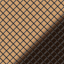 Metal Mosaic Tile Titanium Amber mirror copper 1.6mm Diamond-Ti-AM