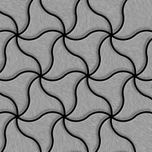 Metal Mosaic Tile Stainless Steel marine brushed grey 1.6mm Ninja-S-S-MB