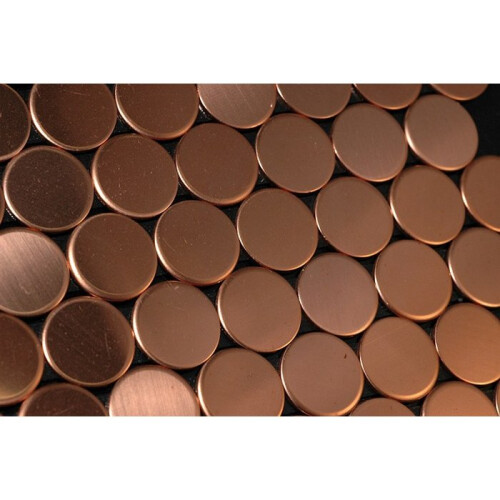Metal Mosaic Tile Copper mill copper 1.6mm Penny-CM 2