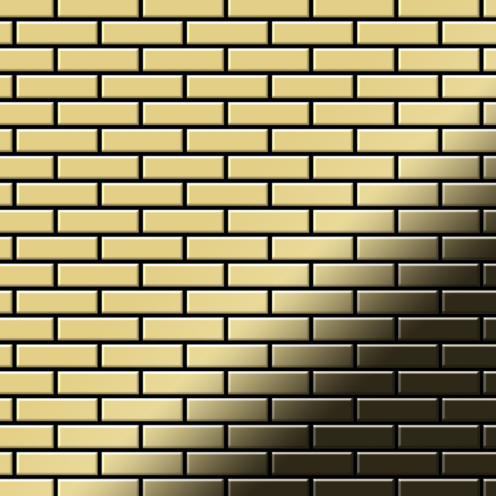 Metal Mosaic Tile Brass Mill Gold 1.6Mm Pk-Bm 4250691729889