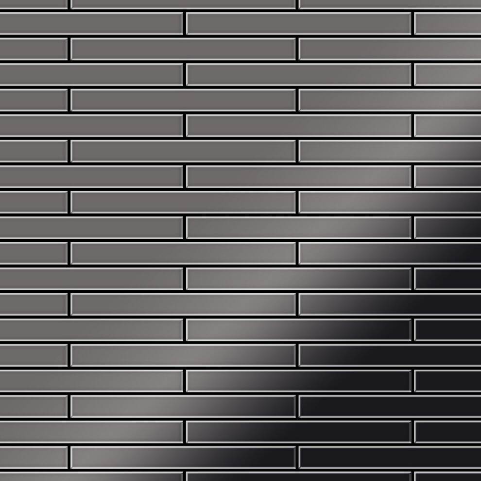 Metal Mosaic Tile Titanium Smoke Mirror Dark Grey 1.6Mm Deedee-Ti-Sm 4250691727205