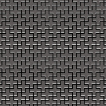 Metal Mosaic Tile Titanium Smoke brushed 1.6mm Swiss Cross-Ti-SB