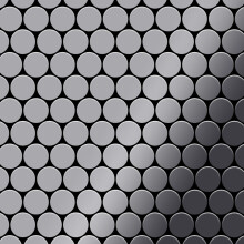 Metal Mosaic Tile Stainless Steel marine mirror grey 1.6mm Dollar-S-S-MM