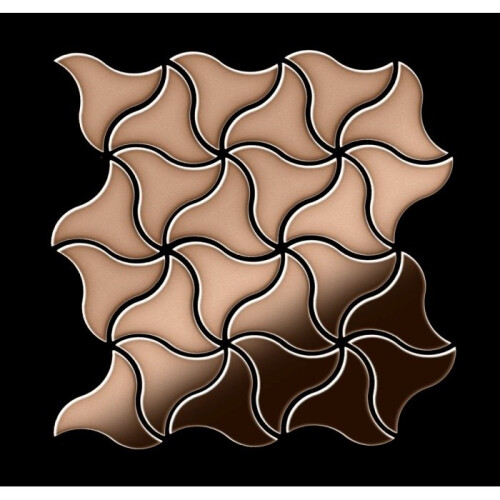 Metal Mosaic Tile Copper mill copper 1.6mm Ninja-CM 1
