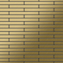 Metal Mosaic Tile Titanium Gold brushed gold 1.6mm Deedee-Ti-GB