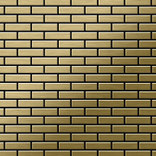 Metal Mosaic Tile Titanium Gold brushed gold 1.6mm PK-Ti-GB