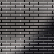 Metal Mosaic Tile Titanium Smoke mirror dark grey 1.6mm PK-Ti-SM