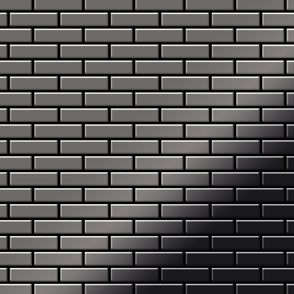 Metal Mosaic Tile Titanium Smoke Mirror Dark Grey 1.6Mm Pk-Ti-Sm 4250691729865