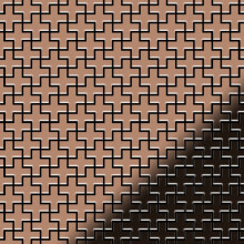 Metal Mosaic Tile Copper mill copper 1.6mm Swiss Cross-CM