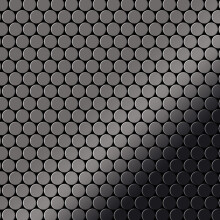 Metal Mosaic Tile Titanium Smoke mirror dark grey 1.6mm Penny-Ti-SM