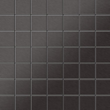 Metal Mosaic Tile Titanium Smoke brushed dark grey 1.6mm Attica-Ti-SB