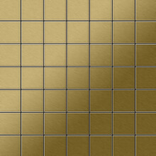 Metal Mosaic Tile Titanium Gold brushed gold 1.6mm Attica-Ti-GB