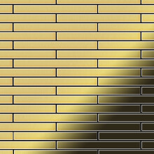 Metal Mosaic Tile Brass mill gold 1.6mm Avenue-BM