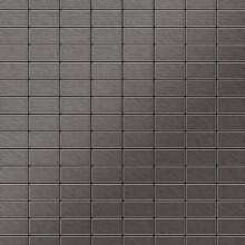 Metal Mosaic Tile Titanium Smoke brushed dark grey 1.6mm Bauhaus-Ti-SB