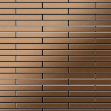 Metal Mosaic Tile Titanium Amber brushed copper 1.6mm Deedee-Ti-AB