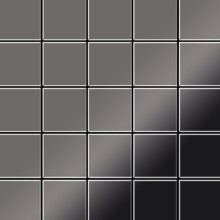 Metal Mosaic Tile Titanium Smoke mirror dark grey 1.6mm Century-Ti-SM