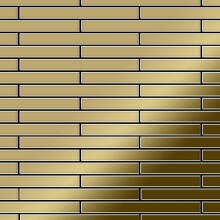 Metal Mosaic Tile Titanium Gold mirror gold 1.6mm Avenue-Ti-GM