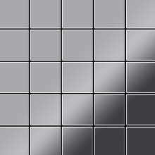 Metal Mosaic Tile Stainless Steel mirror grey 1.6mm Century-S-S-M