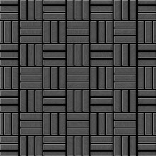 Metal Mosaic Tile Titanium Smoke brushed dark grey 1.6mm Basketweave-Ti-SB