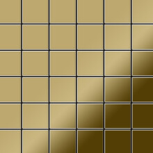 Metal Mosaic Tile Titanium Gold mirror gold 1.6mm Cinquanta-Ti-GM