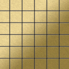 Metal Mosaic Tile Titanium Gold brushed gold 1.6mm Cinquanta-Ti-GB