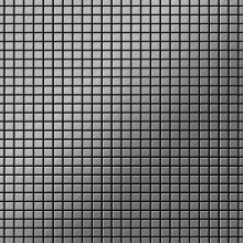 Metal Mosaic Tile Stainless Steel brushed grey 1.6mm Glomesh-S-S-B