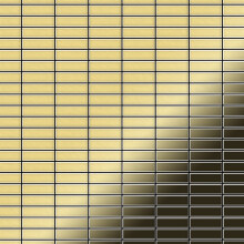 Metal Mosaic Tile Brass mill gold 1.6mm Cabin-BM