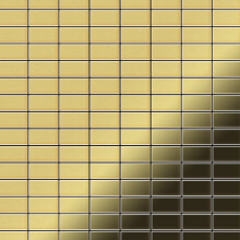 Metal Mosaic Tile Brass mill gold 1.6mm Bauhaus-BM