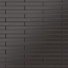 Metal Mosaic Tile Titanium Smoke brushed dark grey 1.6mm Avenue-Ti-SB