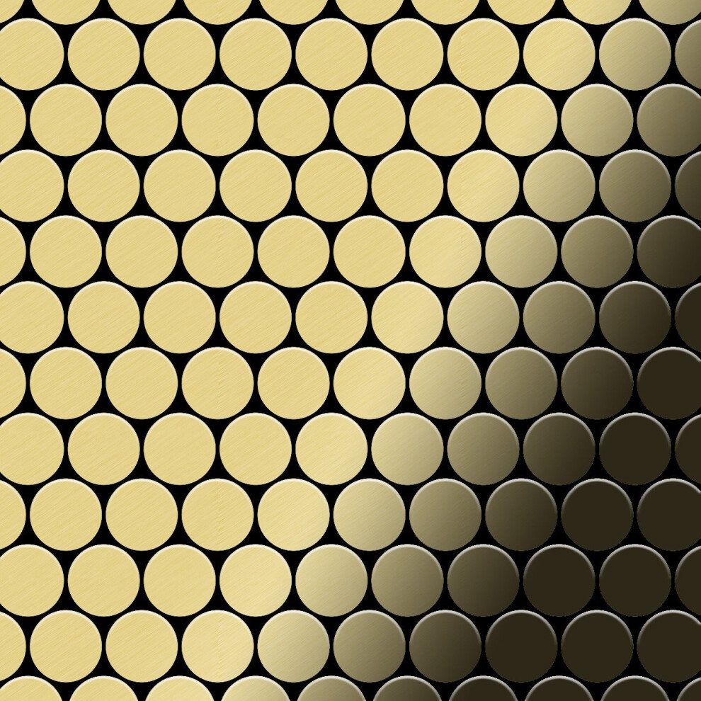 Metal Mosaic Tile Brass Mill Gold 1.6Mm Dollar-Bm 4250691727502