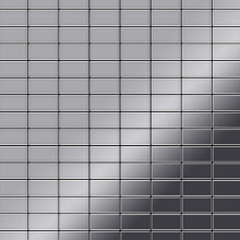Metal Mosaic Tile Stainless Steel marine mirror grey 1.6mm Bauhaus-S-S-MM