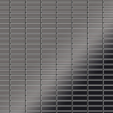 Metal Mosaic Tile Titanium Smoke mirror dark grey 1.6mm Cabin-Ti-SM