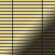 Metal Mosaic Tile Brass mill gold 1.6mm Linear-BM
